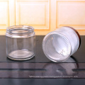 cosmetic facial cream glass  jar 160ml 5oz and black plastic cap